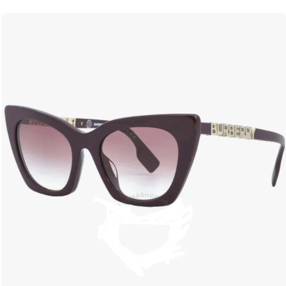$179 NWT Burberry Violet Gradient Butterfly Ladies Sunglasses - Picture 1 of 2